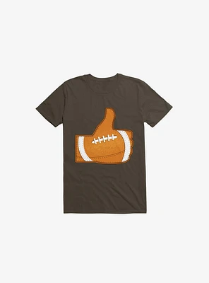 I Love Football 2.0 Brown T-Shirt