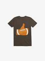 I Love Football 2.0 Brown T-Shirt