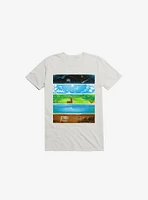 Across The Earth White T-Shirt