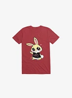 I Hate People Bunny Red T-Shirt