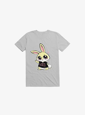 I Hate People Bunny Ice Grey T-Shirt