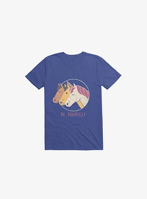 Be Yourself Unicorn Royal Blue T-Shirt