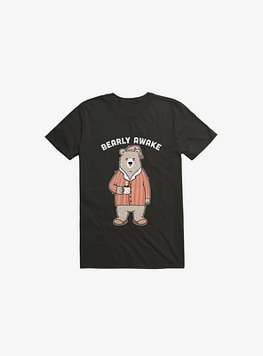 Bearly Awake Black T-Shirt