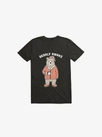 Bearly Awake Black T-Shirt