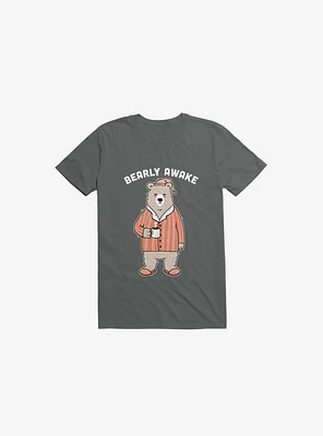 Bearly Awake Charcoal Grey T-Shirt