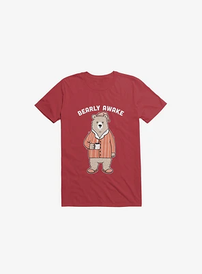 Bearly Awake Red T-Shirt