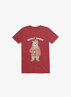 Bearly Awake Red T-Shirt