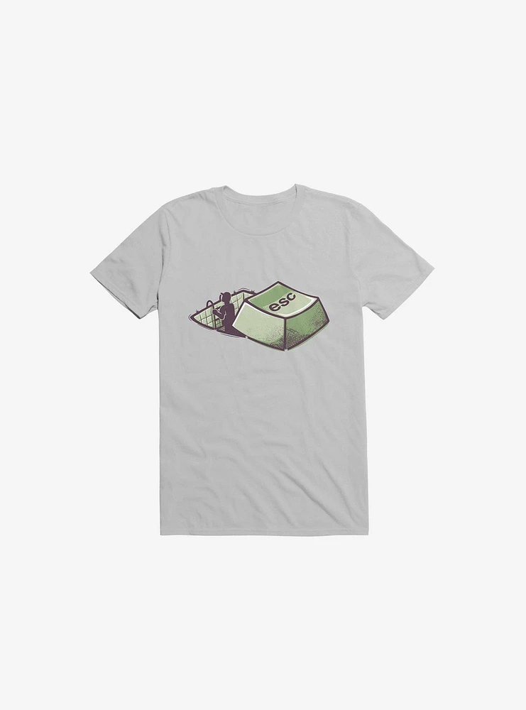 Introvert's Escape Ice Grey T-Shirt