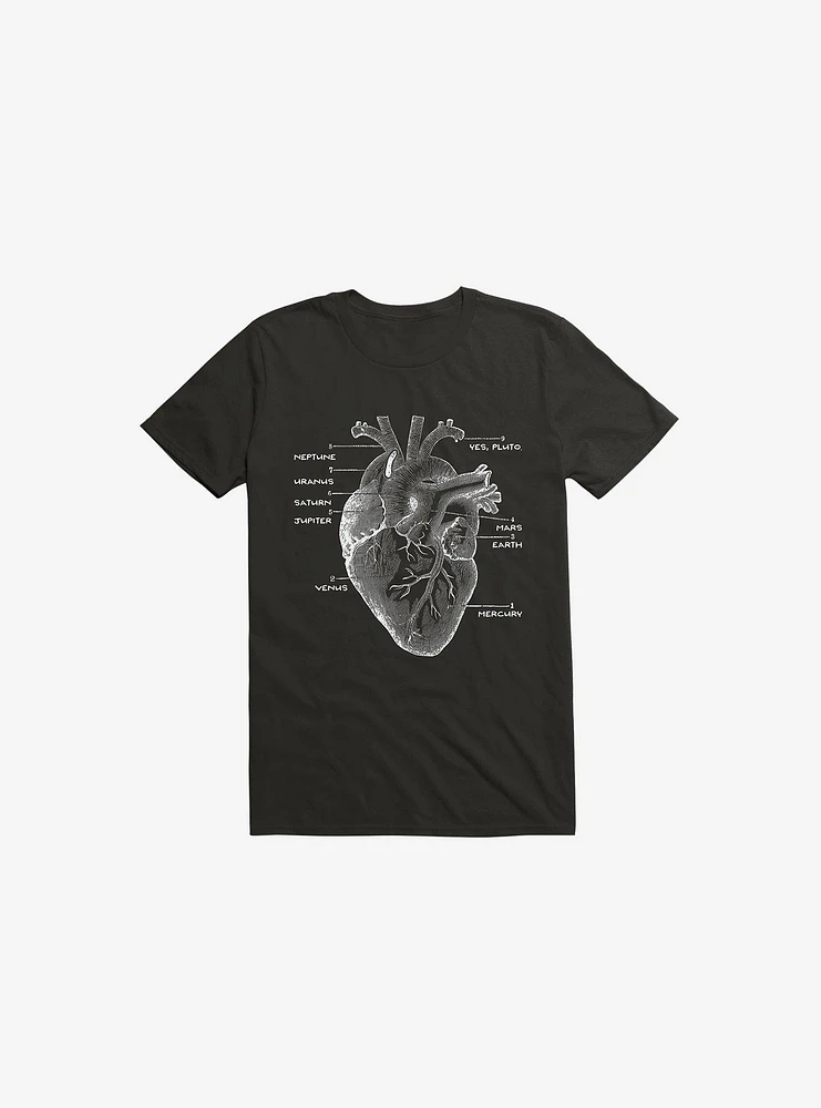 Astro Heart Black T-Shirt