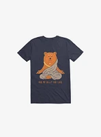 Buddha Bear Navy Blue T-Shirt