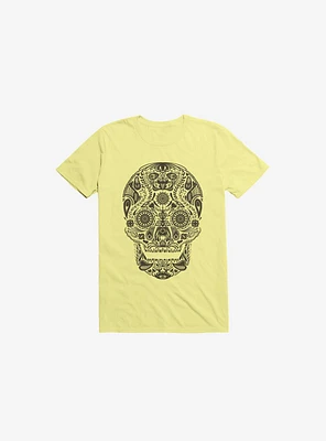 Dia De Los Muertos Corn Silk Yellow T-Shirt