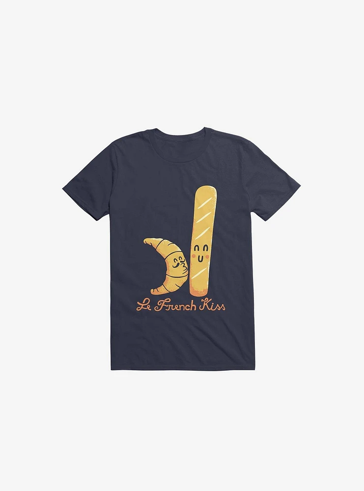 French Kiss Navy Blue T-Shirt