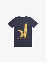 French Kiss Navy Blue T-Shirt