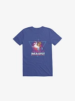 I'm Going To Mars! Cat Riding Unicorn Royal Blue T-Shirt