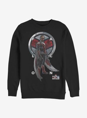 Marvel The Falcon And Winter Soldier Grid Text Sweatshirt