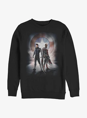 Marvel The Falcon And Winter Soldier Team Poster Sweatshirt