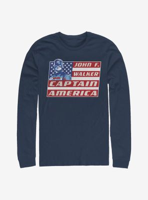 Marvel The Falcon And Winter Soldier Captain Walker Long-Sleeve T-Shirt