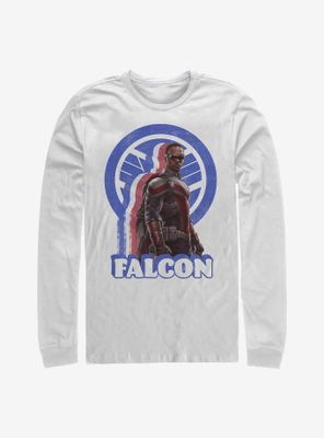 Marvel The Falcon And Winter Soldier Distressed Long-Sleeve T-Shirt