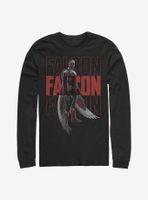 Marvel The Falcon And Winter Soldier Repeating Long-Sleeve T-Shirt