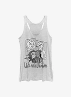 Marvel WandaVision Retro Character Panels Girls Tank