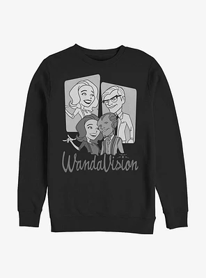 Marvel WandaVision Retro Character Panels Crew Sweatshirt