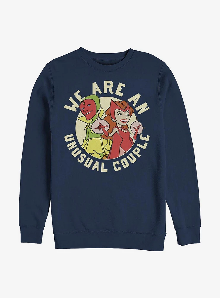 Marvel WandaVision We Are An Unusual Couple Crew Sweatshirt