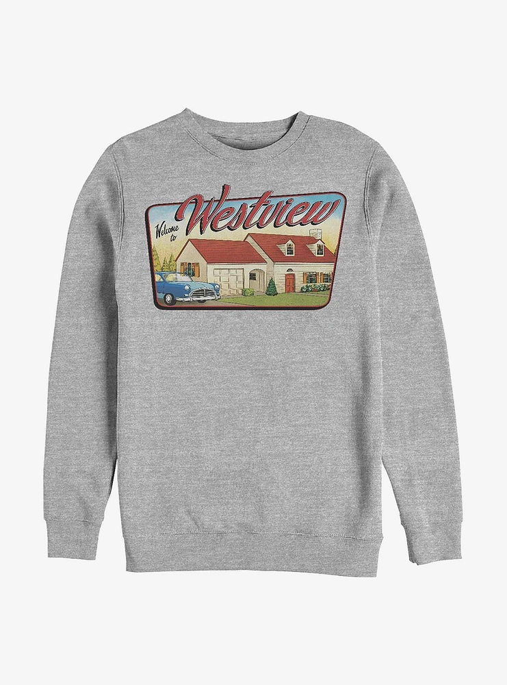 Marvel WandaVision Westview Welcome Crew Sweatshirt