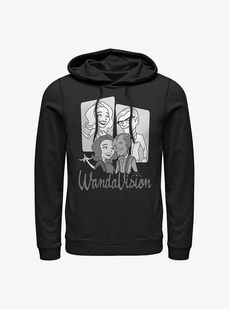 Marvel WandaVision Retro Character Panels Hoodie