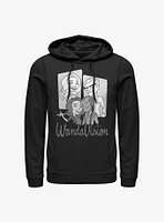 Marvel WandaVision Retro Character Panels Hoodie