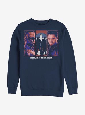 Marvel The Falcon And Winter Soldier Group Sweatshirt