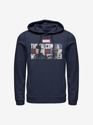 Marvel The Falcon And Winter Soldier Logo Fill Hoodie