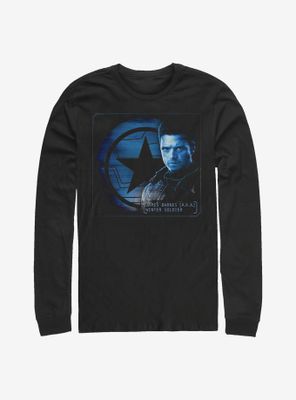Marvel The Falcon And Winter Soldier Barnes Shield Long-Sleeve T-Shirt