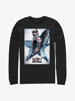 Marvel The Falcon And Winter Soldier Poster Long-Sleeve T-Shirt