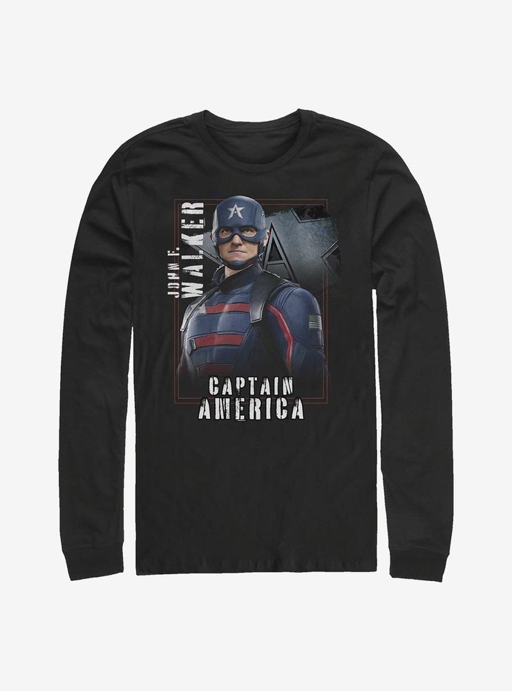 Marvel The Falcon And Winter Soldier Walker Hero Long-Sleeve T-Shirt