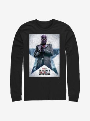Marvel The Falcon And Winter Soldier Zemo Poster Long-Sleeve T-Shirt