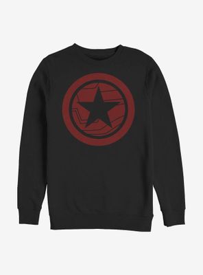 Marvel The Falcon And Winter Soldier Red Shield Sweatshirt