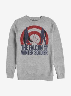 Marvel The Falcon And Winter Soldier Shield Sun Sweatshirt