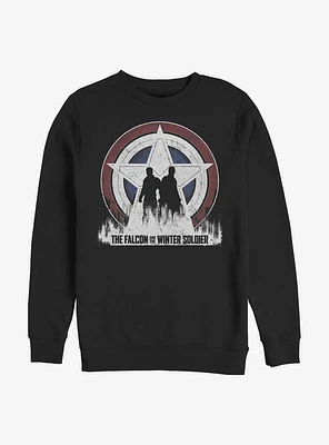 Marvel The Falcon And Winter Soldier Silhouette Shield Sweatshirt