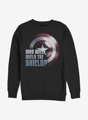 Marvel the Falcon And Winter Soldier Wielding Shield Sweatshirt