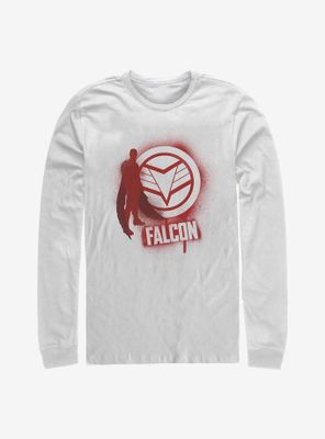 Marvel The Falcon And Winter Soldier Spray Paint Long-Sleeve T-Shirt