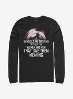 Marvel The Falcon And Winter Soldier Shield Practice Long-Sleeve T-Shirt