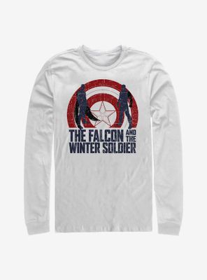 Marvel The Falcon And Winter Soldier Shield Sun Long-Sleeve T-Shirt
