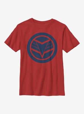 Marvel The Falcon And Winter Soldier Blue Shield Youth T-Shirt