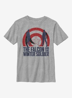 Marvel The Falcon And Winter Soldier Shield Sun Youth T-Shirt