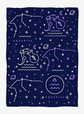 Aquarius Astrology Weighted Blanket