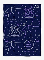 Aquarius Astrology Weighted Blanket