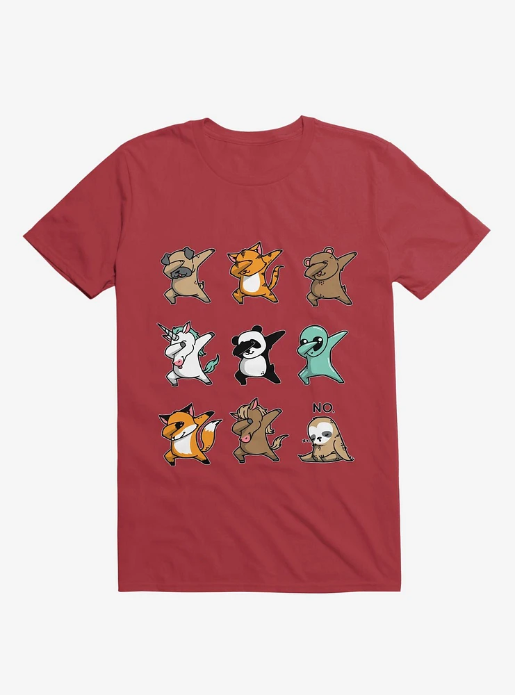 Dabbing Party Red T-Shirt