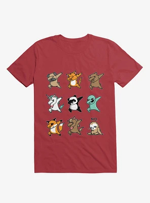 Dabbing Party Red T-Shirt
