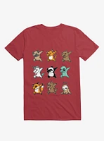 Dabbing Party Red T-Shirt
