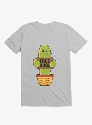 Free Hugs Cactus Ice Grey T-Shirt